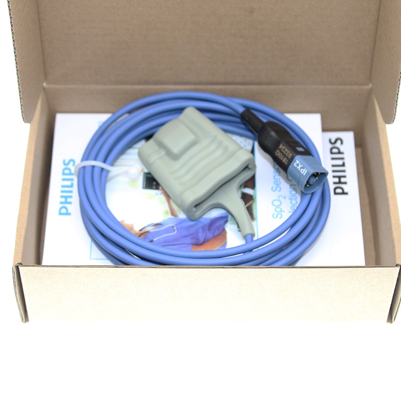 Ersatzsensor Für Monitor Sauerstoffsensor Erwachsene Philips M1191BL SpO2- Sensor Für Erwachsene – Weicher Sensor Zur Sauerstoffsättigungs-Messung, Originalverpackung Genetic Medizinzubehör SpO2 Sensor