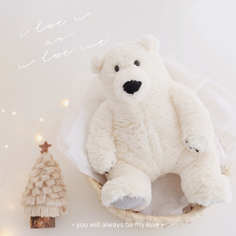 Stuffed Toys Big Polar Bear Teddy Cute Animal Polar Bear Plush Toy