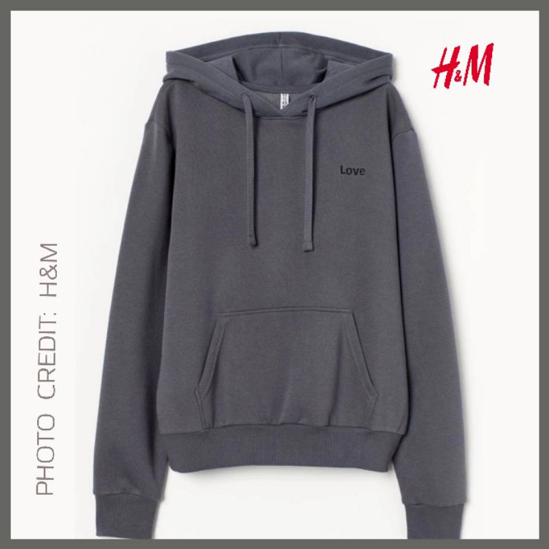 H and m gray on sale hoodie