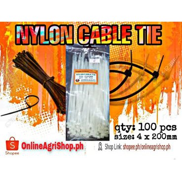 NYLON CABLE TIE 4X200MM (100PCS) | Shopee Philippines