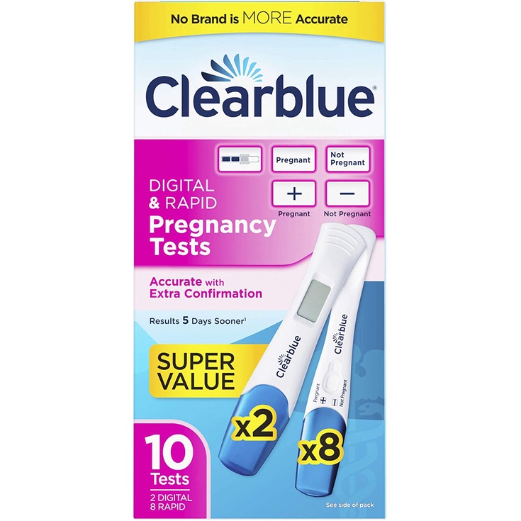 Clearblue Clearblue Pregnancy Test Combo Pack, 10ct - Digital with ...