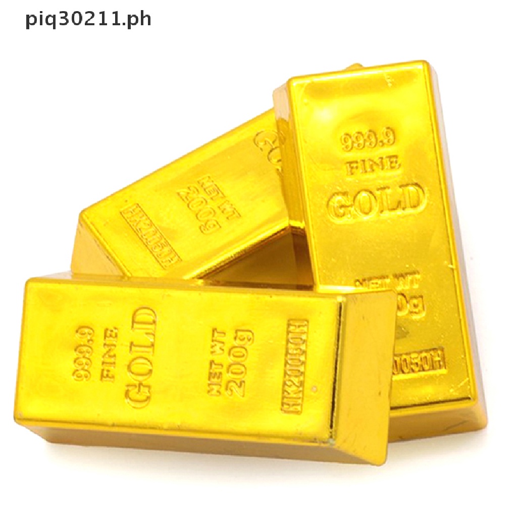 Piq Simulation Plastic Hollow Gold Bullion Fake Gold Brick Creative