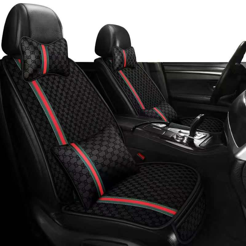 Car Seat Neck Support Pillow Car Steering Wheel Cover Car Seat Belt Cover  Car Seat Headrest Car Seat Cover Full Set Universal