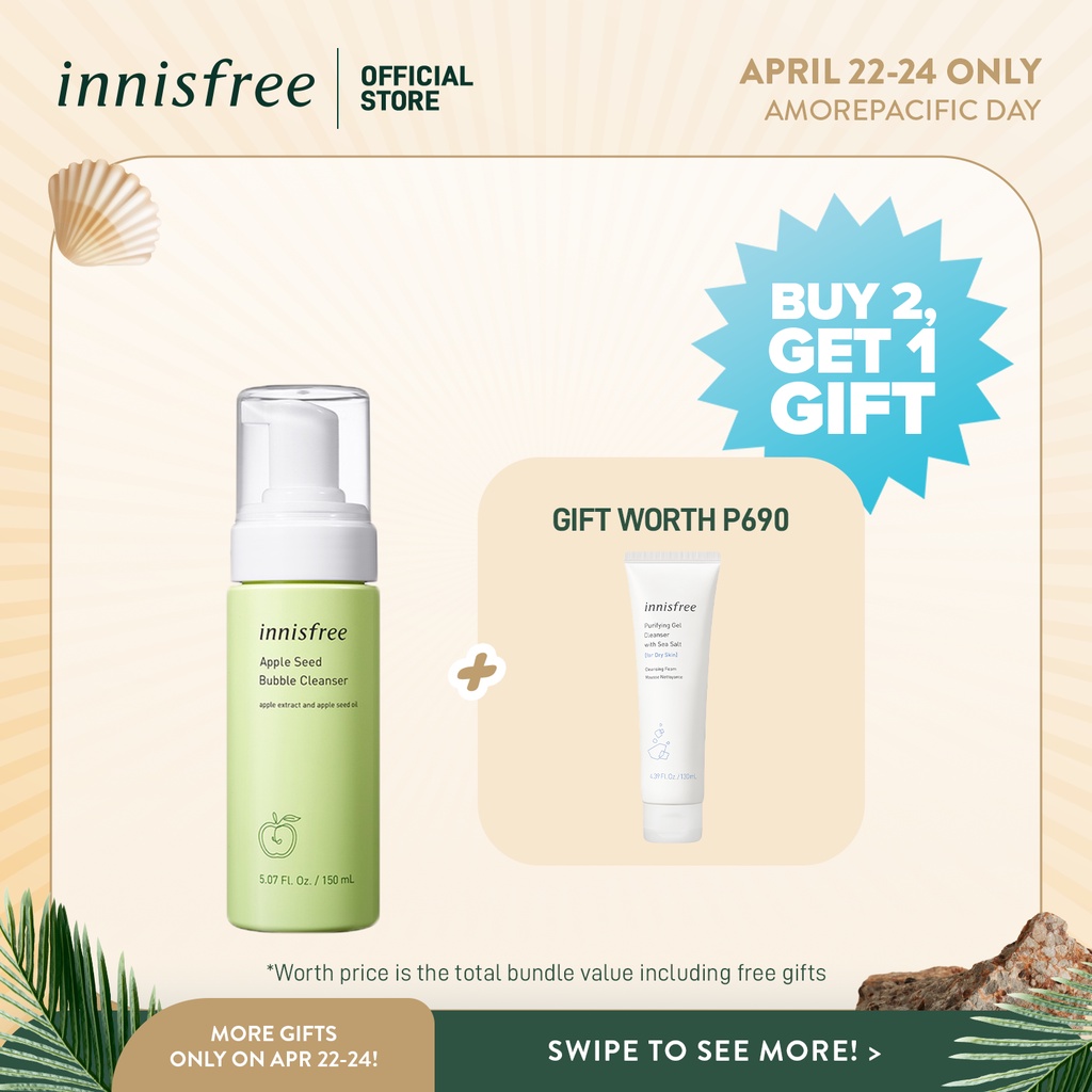 innisfree Apple Seed Bubble Cleanser 150mL Shopee Philippines