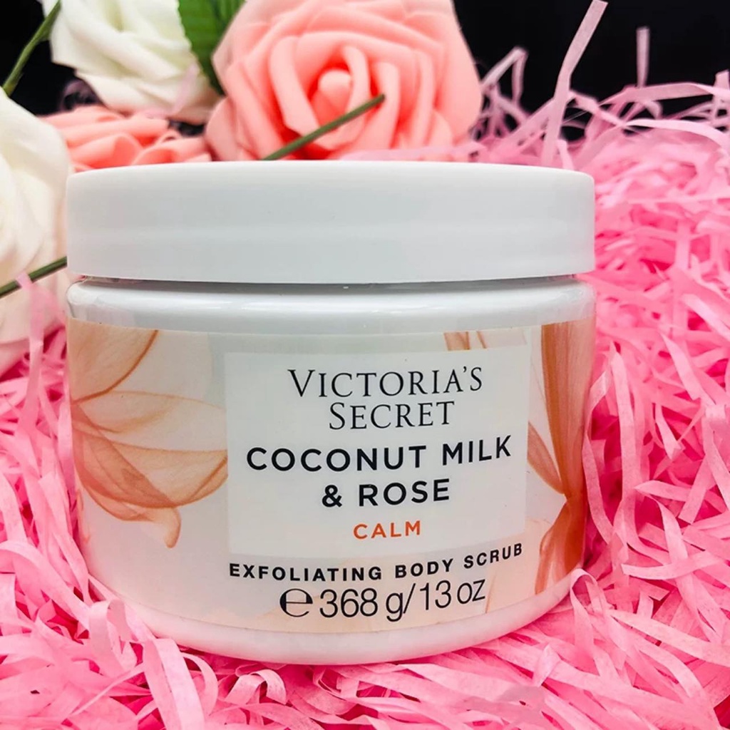 Victoria's Secret exfoliating body scrub Coconut milk & Rose 368g