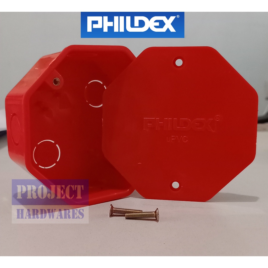 Junction Box with cover and screws by Phildex Shopee Philippines