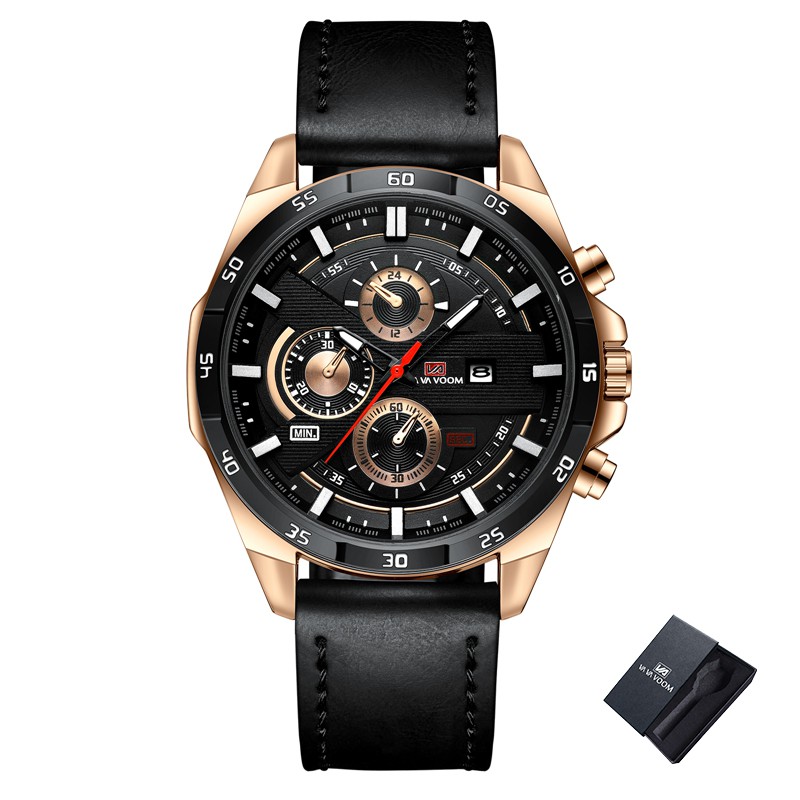 Bostanten Business Men's Watch Calendar Waterproof Quartz