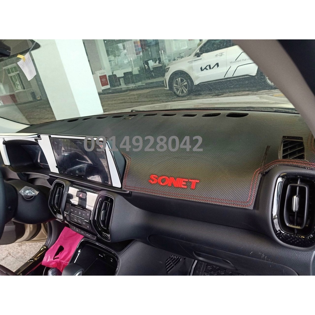 Kia 2022 car dashboard heatresistant leather mat Shopee