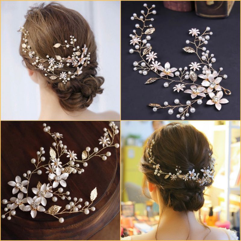 Abby&Co. Elegant Wedding Hair Accessories Bridal Headdress Hair Vine ...