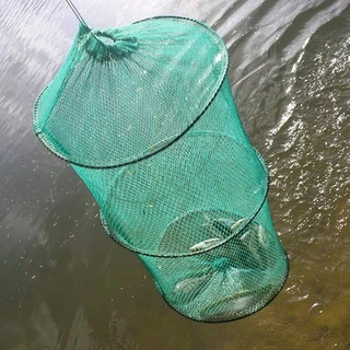 Foldable Fishing Net Trap Cast Dip Cages Fish Prawn Shrimp Net 6