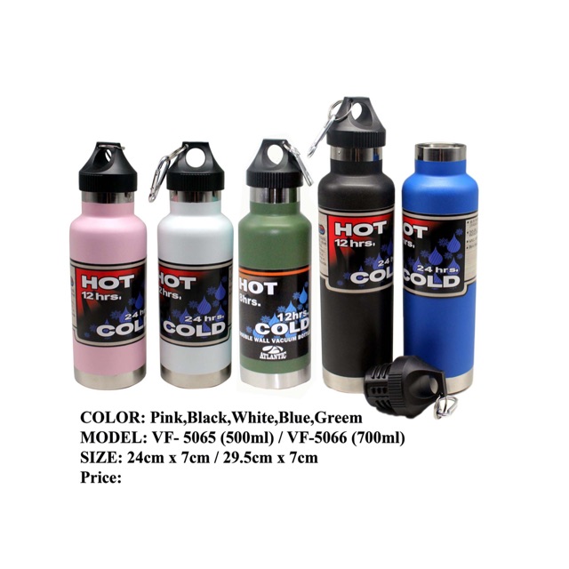 Vaccum Insulated Double Wall Bottle 500ml Vf5065 Shopee Philippines