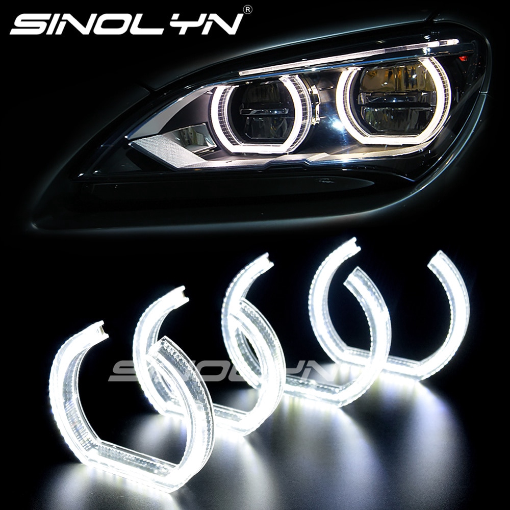 LED Angel Eyes Rings Halo DTM Style DRL For BMW F30 F31 E90 E92 E82 E87 ...
