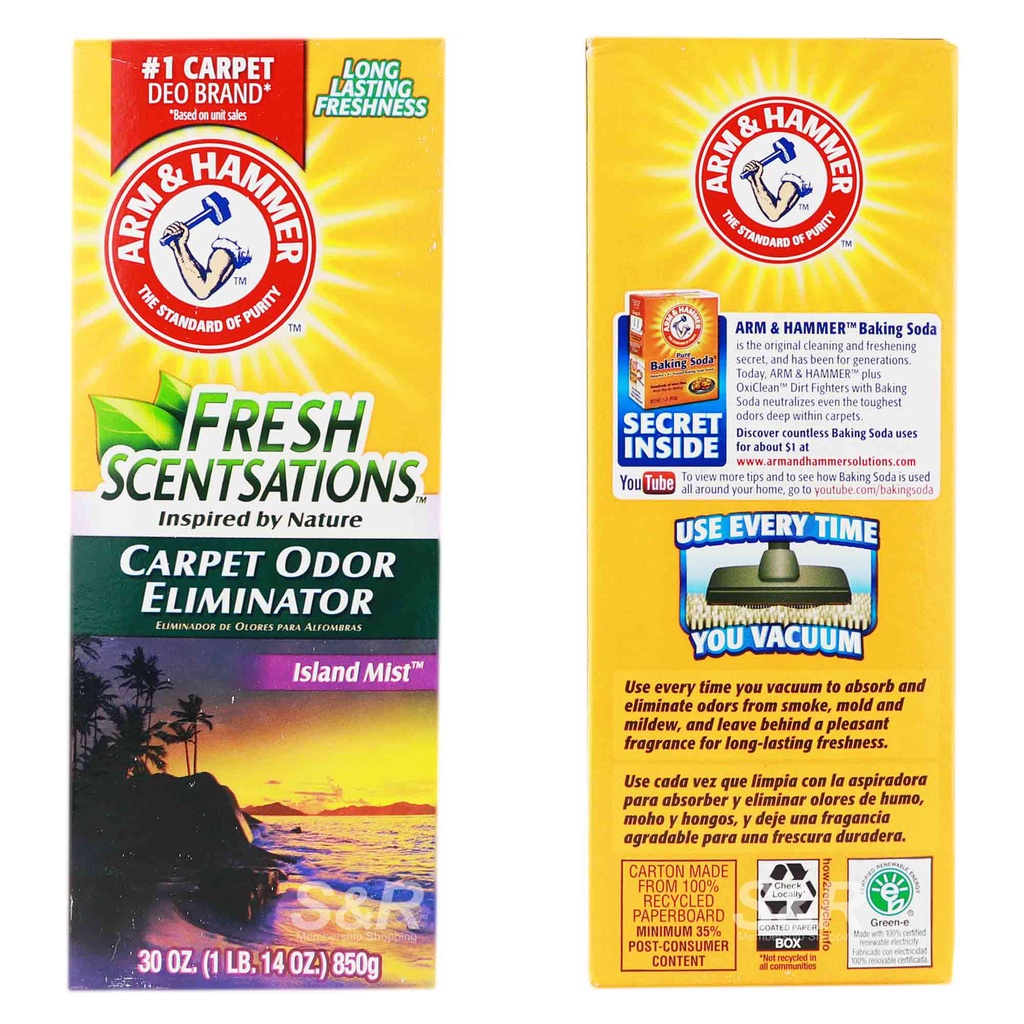 Arm & Hammer Carpet Odor Eliminator 850g Shopee Philippines