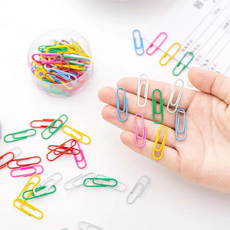 50 pcs creative multifunctional paper clip color binding pin | Shopee ...