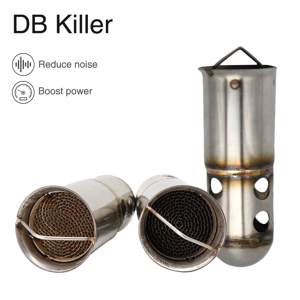 Mtotrcycle Exhaust Pipe Catalyst Muffler Silencer Noise Sound DB Killer