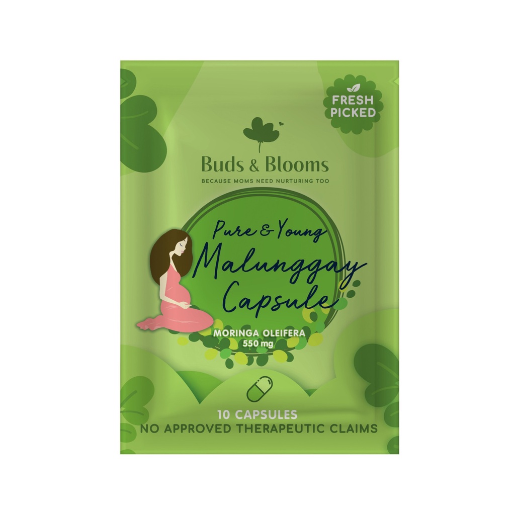 Buds & Blooms Pure and Young Malunggay Capsule 10 Capsules Shopee Philippines