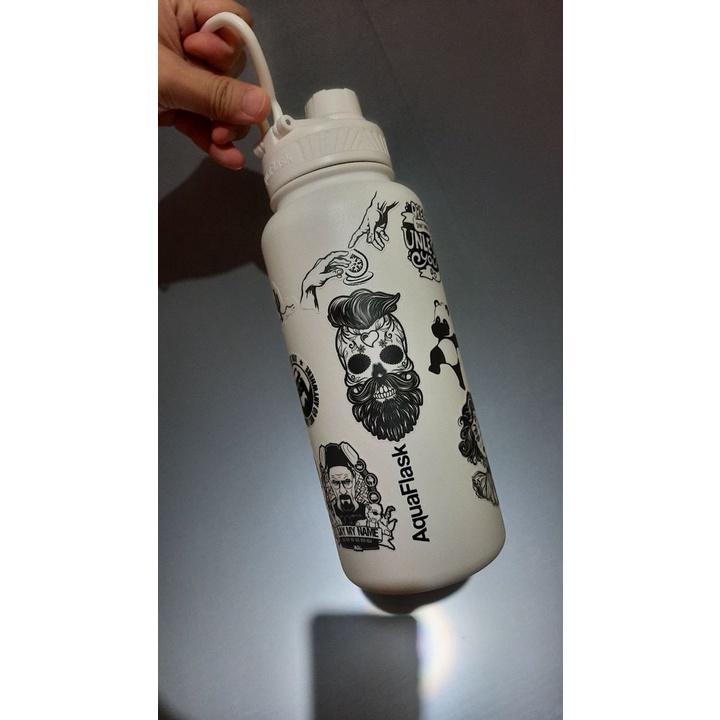 Black hydro hot sale flask stickers