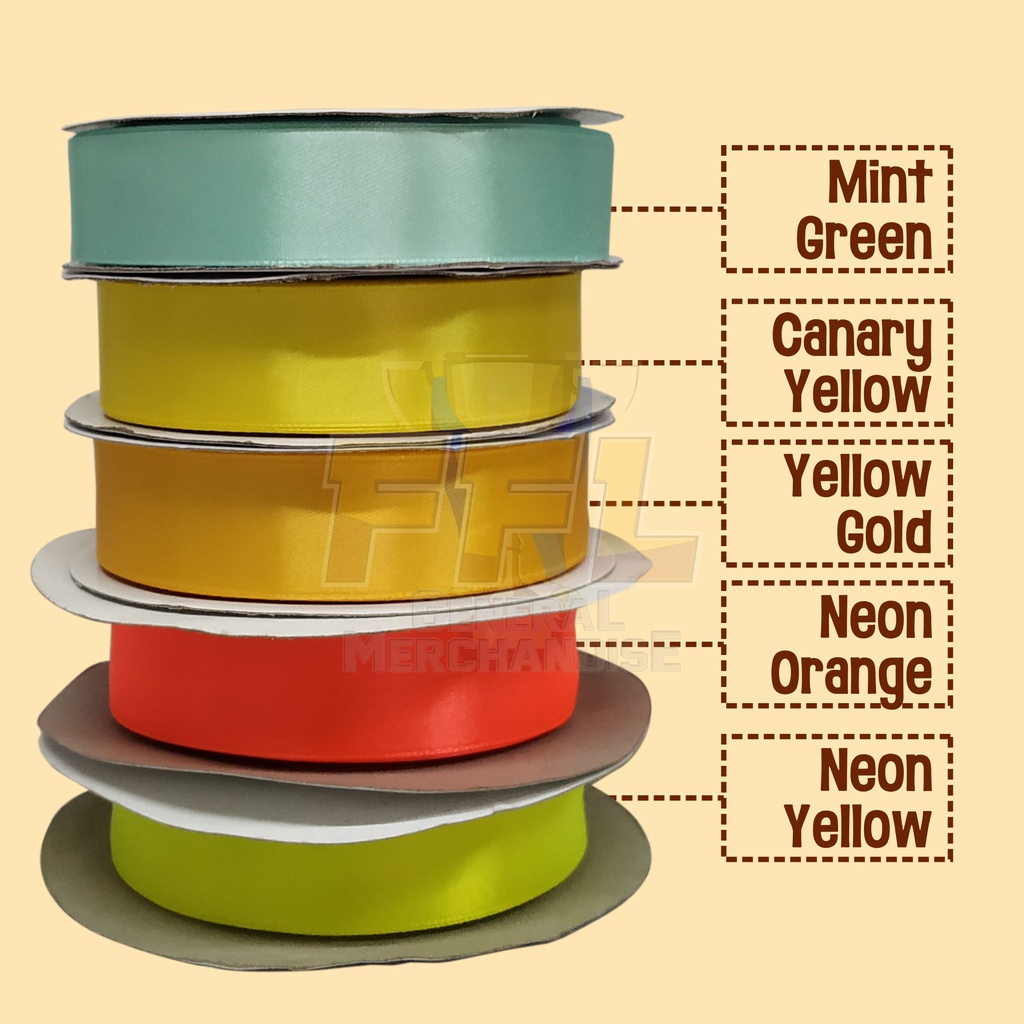 SATIN RIBBONS (CLASS-A) 50 YARDS - PART 2 | Shopee Philippines