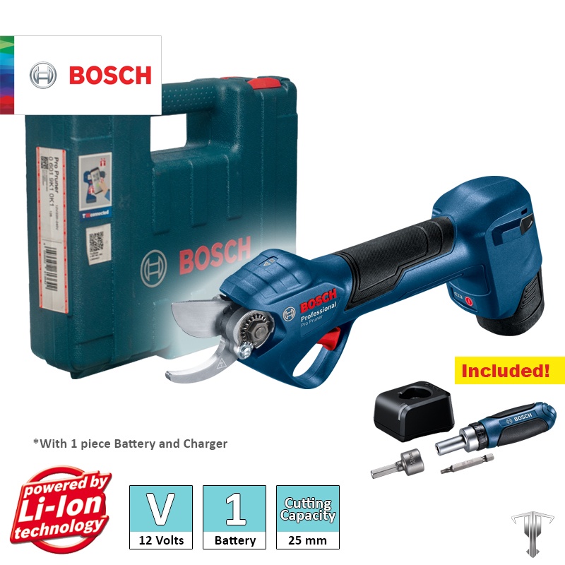Bosch Pro Pruner Professional 12 V Li-Ion Cordless Secateur Pruner Kit ...