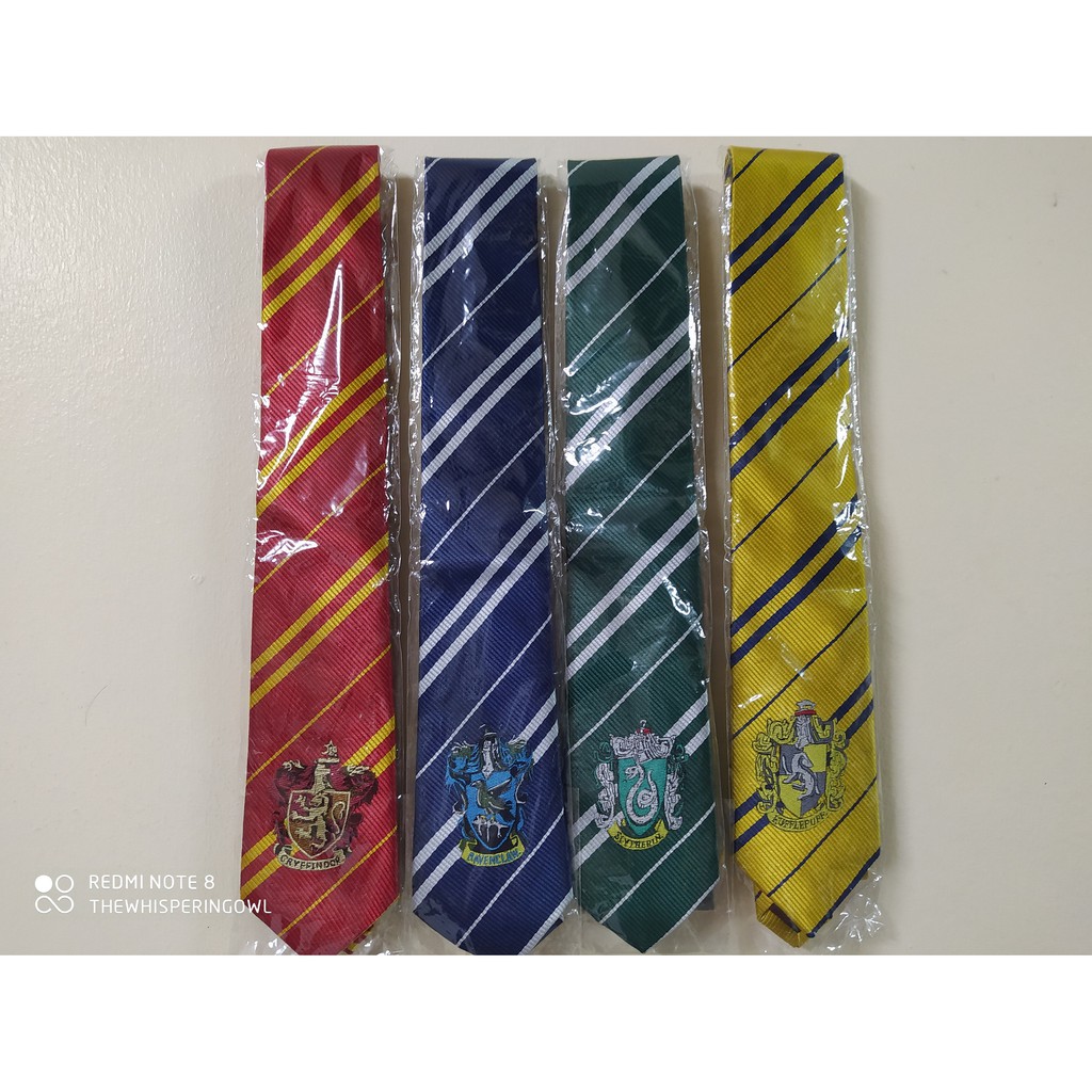 Harry Potter Necktie Tie Onhand With Logo Gryffindor / Slytherin ...