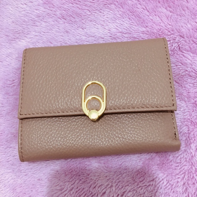 Authentic leather Babila short wallet