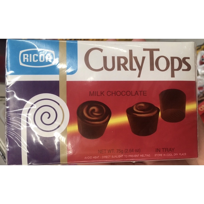 Curly tops milk chocolate in tray 24’s | Shopee Philippines