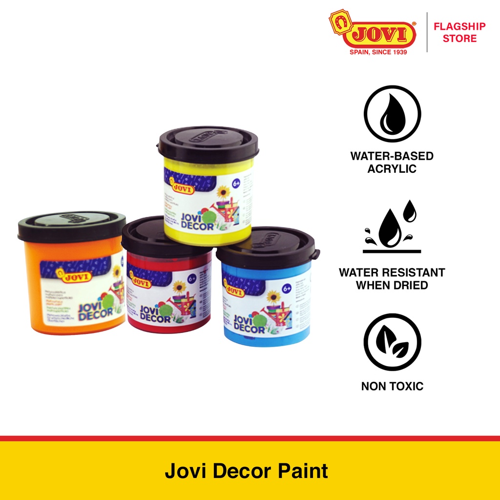 Jovi Finger Paint - Pittura A Dita Giallo 125 Ml - 100% Lavabile, Ingredienti Naturali, Senza Glutine