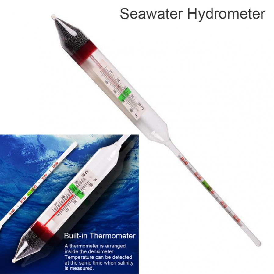 1.000-1.060 Salinity Meter Tester Seawater Densimeter Seawater ...
