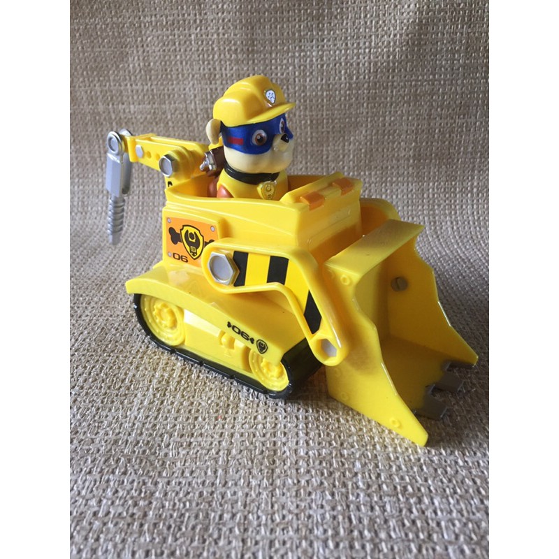 Paw Patrol Rubble Rescue Vehicle toy with figure | Shopee Philippines