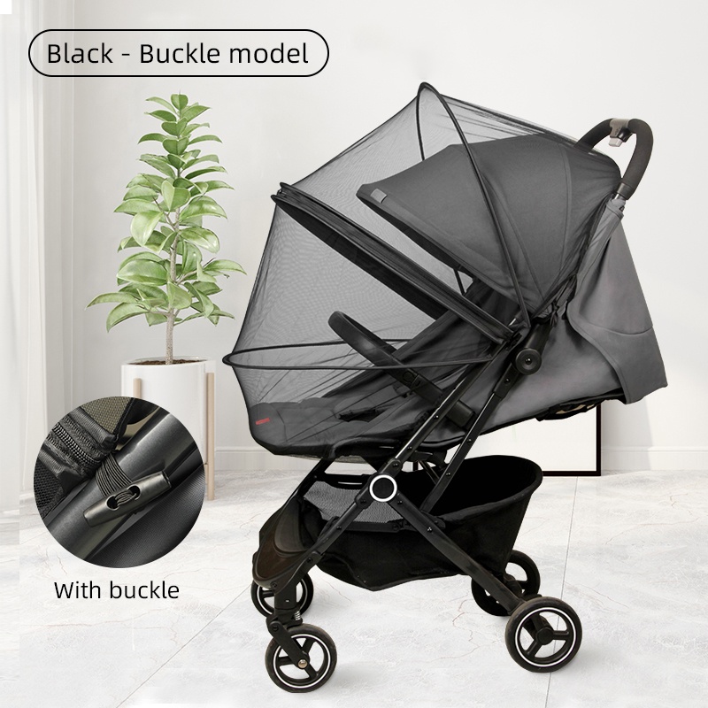 Baby Stroller Mosquito Net Universal Full Cover Mosquito Netting Sunscreen for Babi with Dual