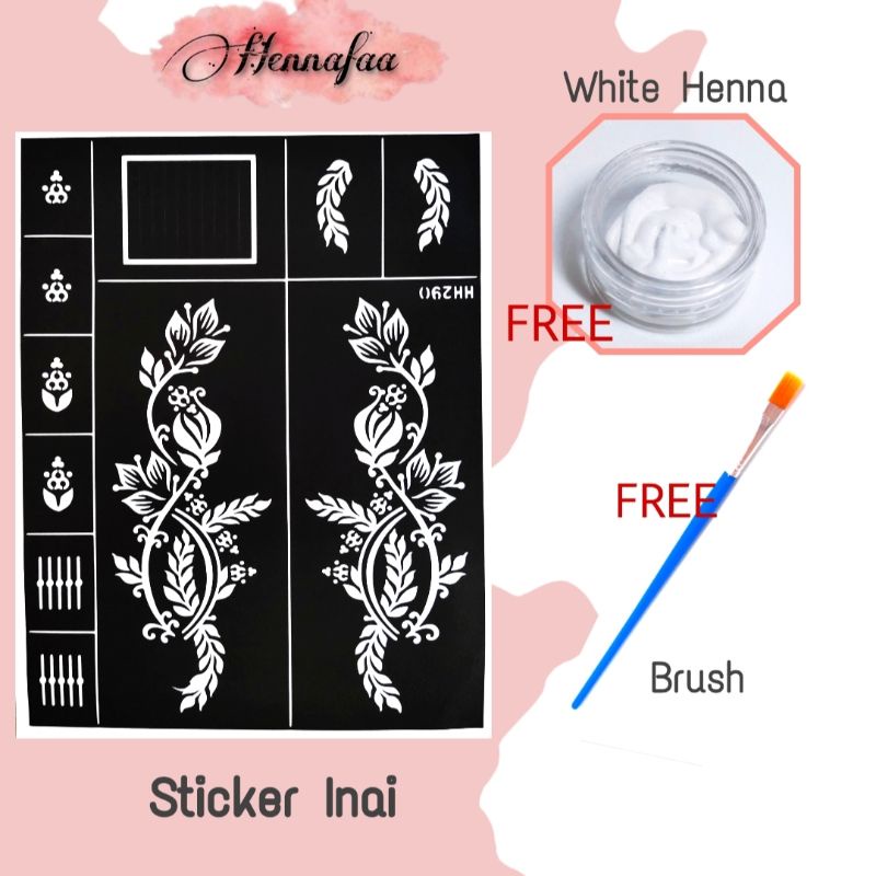 Sticker inai FREE inai putih limited | Shopee Philippines