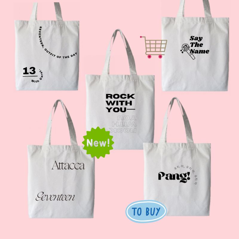 Tote bag SEVENTEEN Song Collection tote bags Shopee Philippines