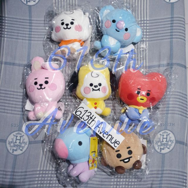 (ONHAND) BT21 Official MD Sitting Doll 20cm RJ Koya Cooky Chimmy Tata ...