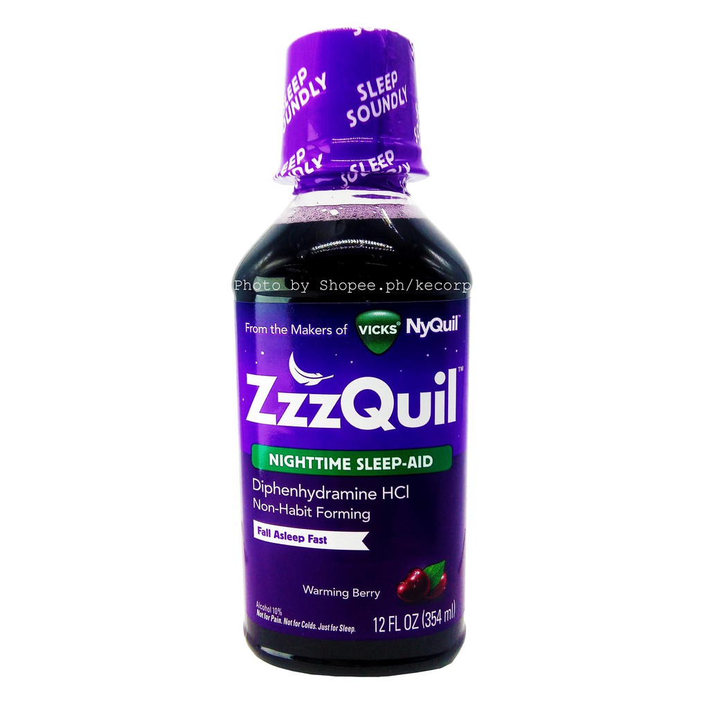 ZzzQuil Night Time Sleep Aid Warming Berry12 oz 354ml KECORP_S1 ...