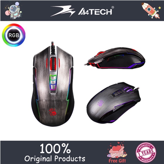 A4tech Bloody P93 Wired Light Micro-Motion Laser Engine RGB Lighting ...