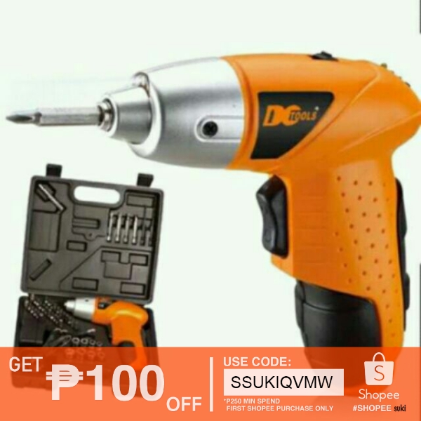 Portable Electric Drill Cordless Screwdriver 45pcs mini Shopee Philippines