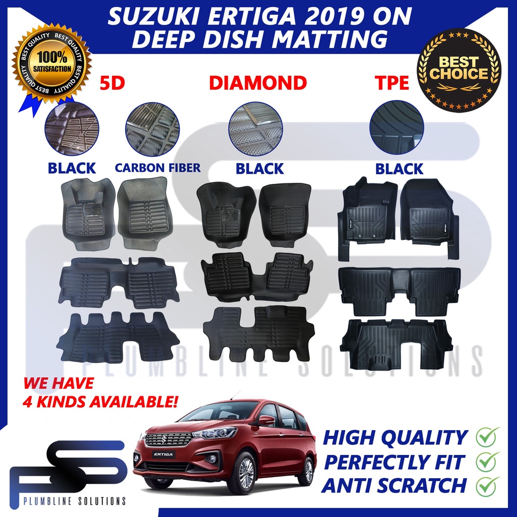SUZUKI ERTIGA 5D BLACK / CARBON FIBER 2014 2018 / 2019 2023 / DEEP