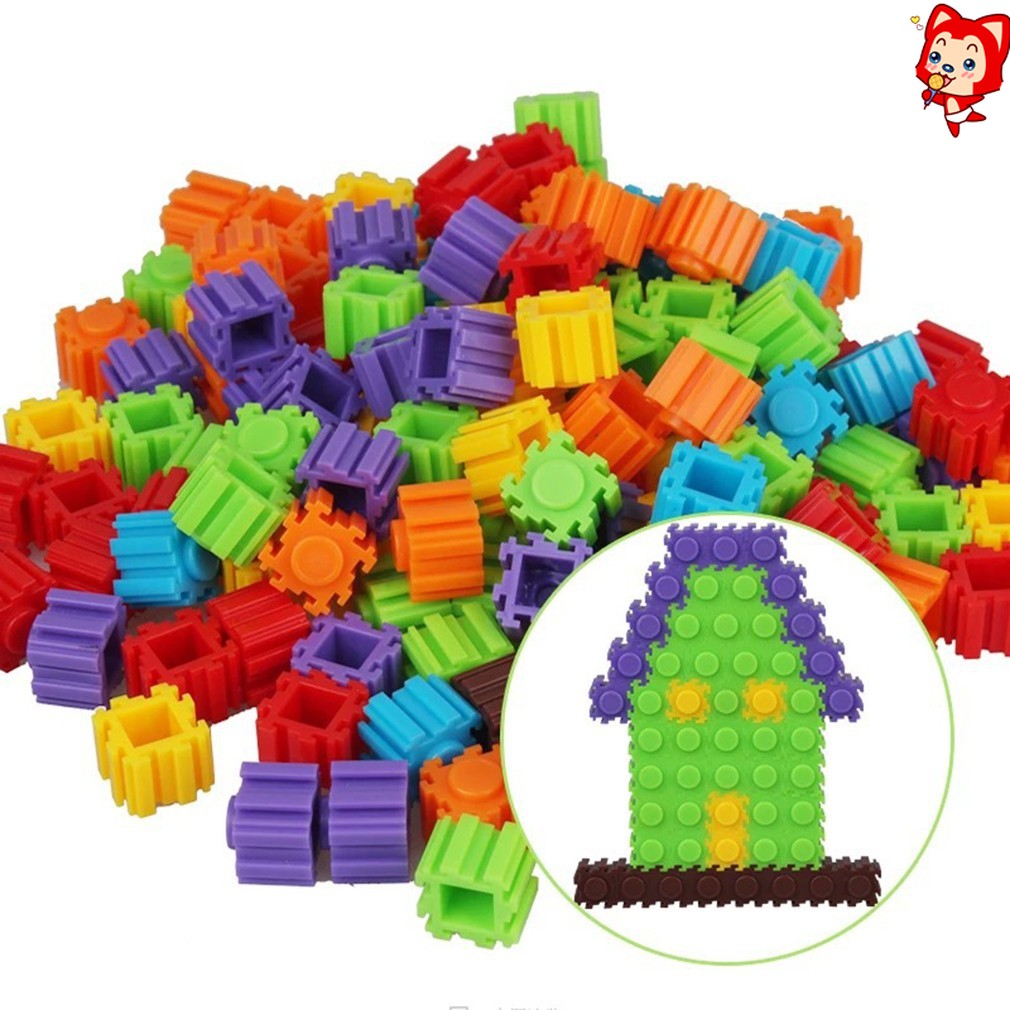 Children Kids Educational Puzzle Toy Plastic Building Blocks