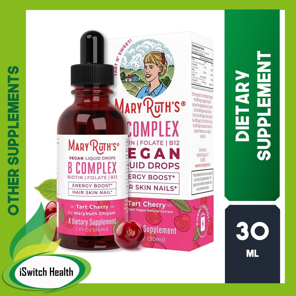 Mary Ruth Organics VEGAN Vitamin B-Complex Drops - 1 Oz | Shopee ...