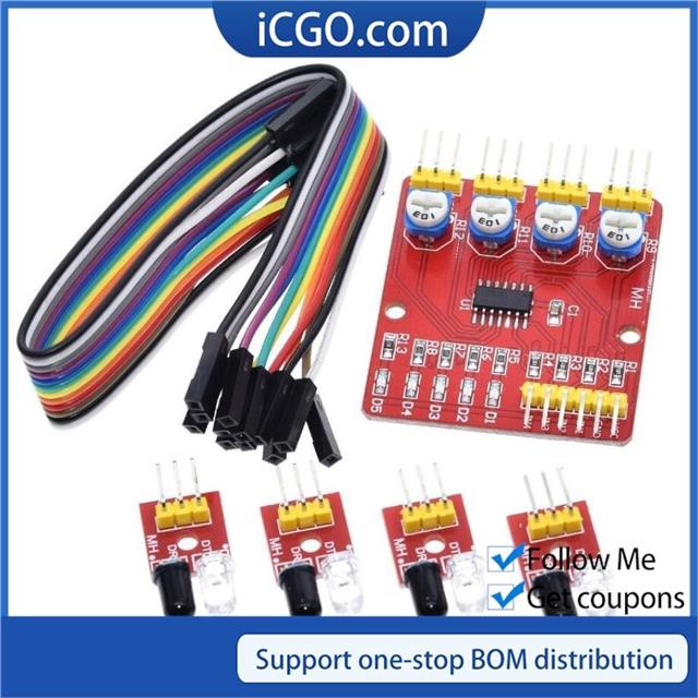 F233-01 Four-way infrared tracing / 4 channel tracking module ...