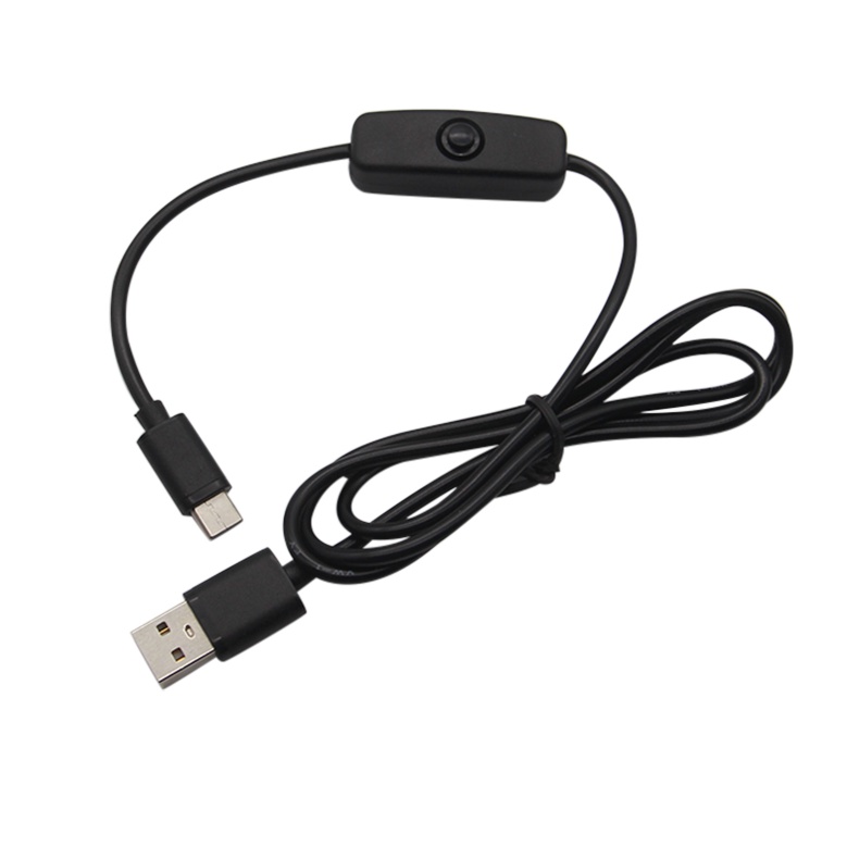 5 Cavi USB-C JacobsParts Con Interruttore ON/OFF – Ricarica E Alimentazione Per Raspberry Pi E Telefoni