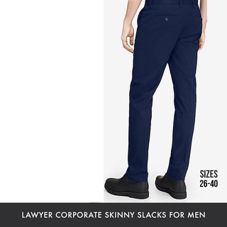 Lawyer Slacks Pants for Mens- BLACK