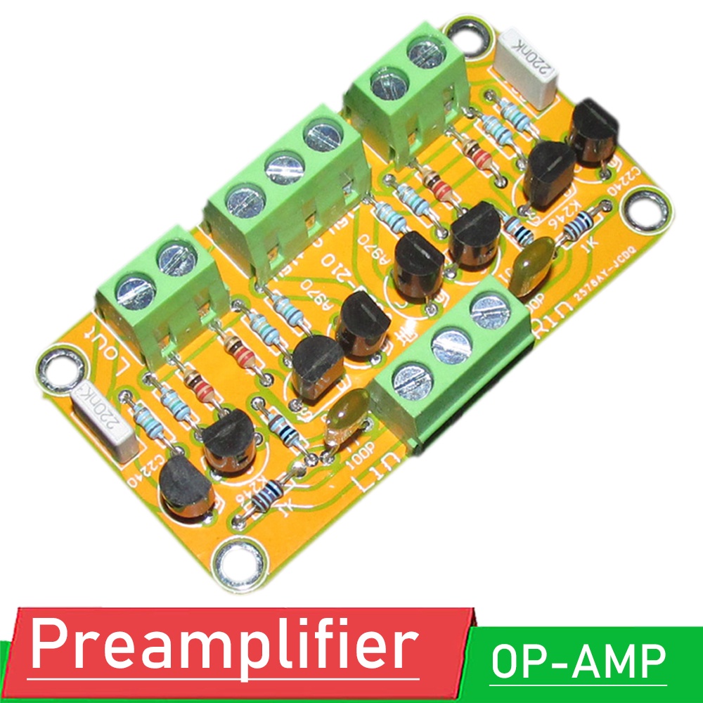 JFET input Cascoded Buffer Preamp Board OPAMP Preamplifier use of