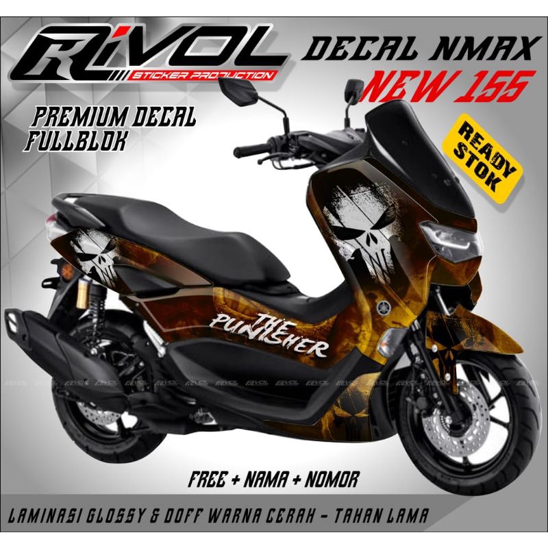 FULL BODY DECAL STICKER FOR YAMAHA NMAX NEW 155 MOTORCYCLE | Shopee ...