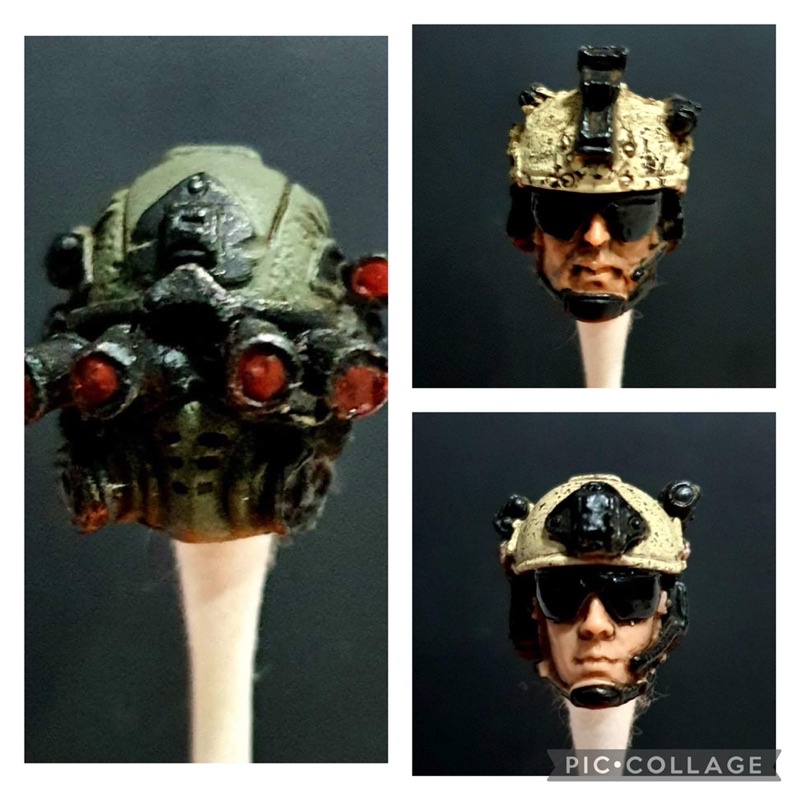 3.75 inches 118 scale Joytoy Military Action Figures Alt Head