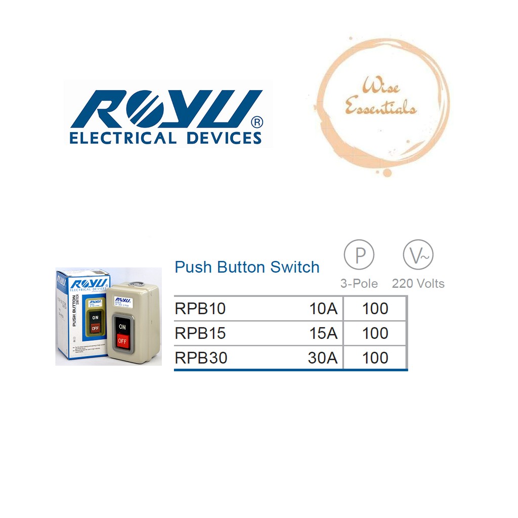 ROYU Push Button Switch | Shopee Philippines