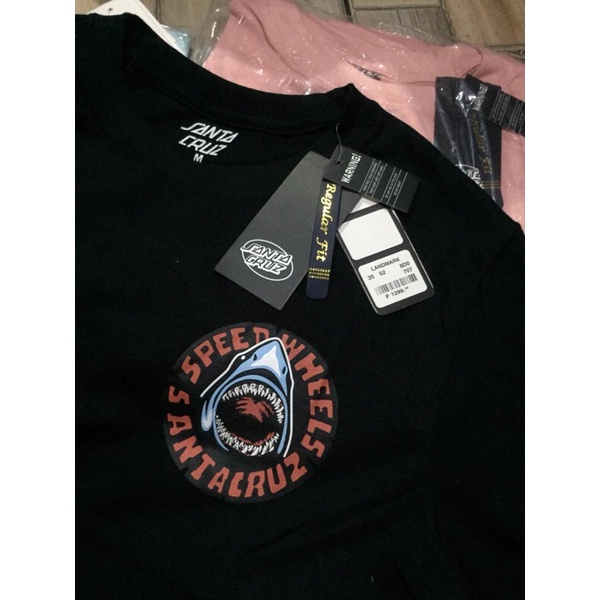 SANTA CRUZ SHARK W TAG AND BARCODE original SHIRT Shopee