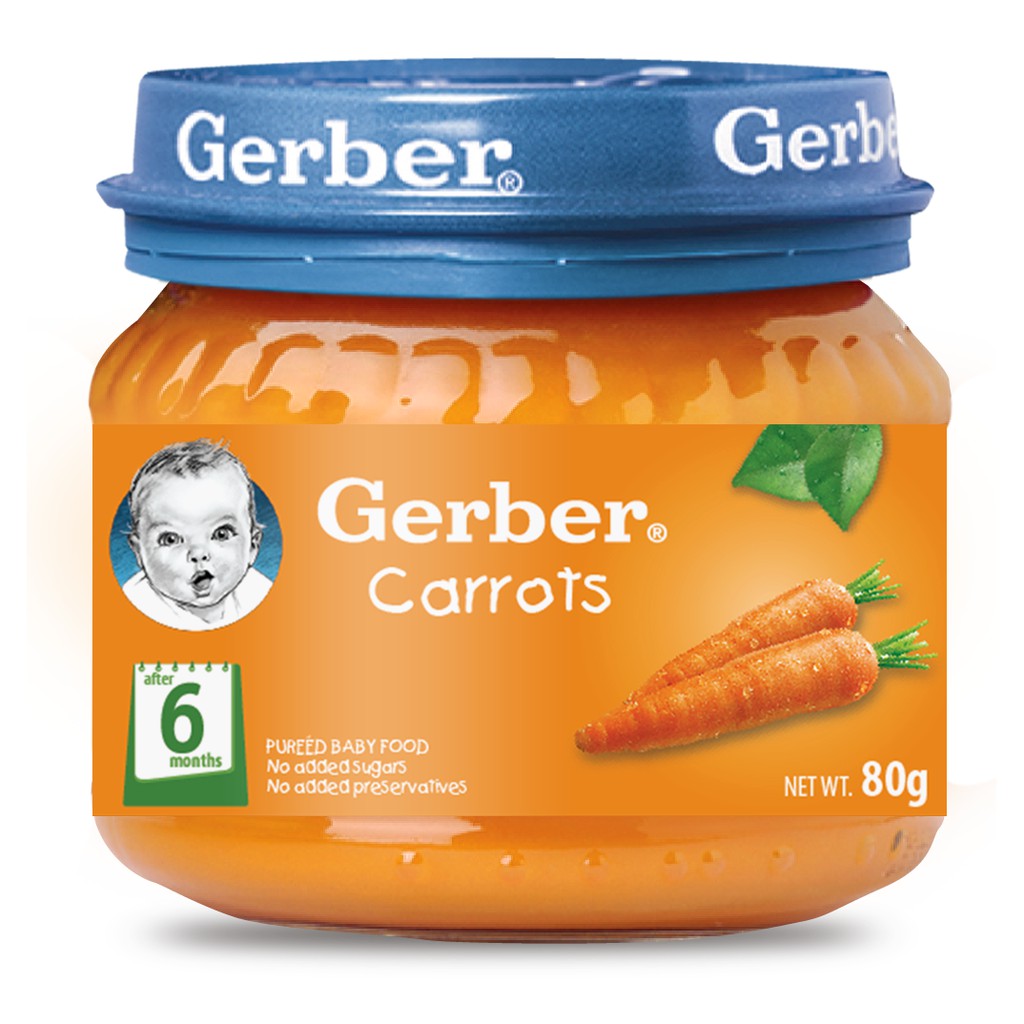 Gerber Baby Food Carrot Puree 80g | Shopee Philippines
