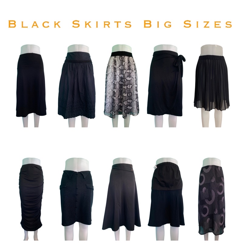 Black skirts shop for church