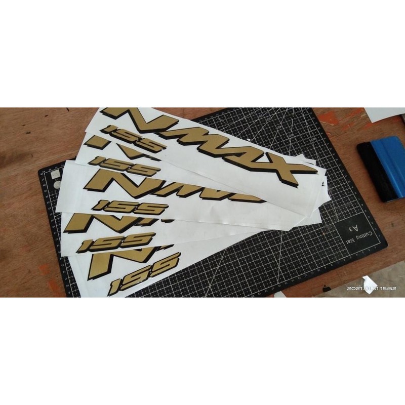 Nmax matte gold sticker decals Shopee Philippines